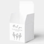 Ballotins Carré Mariage  simple en noir et blanc (Ouvert)