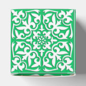 Ballotins Carreau marocain - vert jade et blanc (Haut)