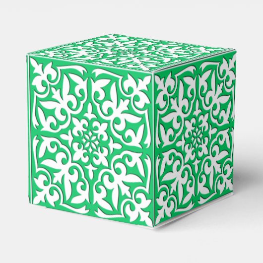 Ballotins Carreau marocain - vert jade et blanc (Arrière)