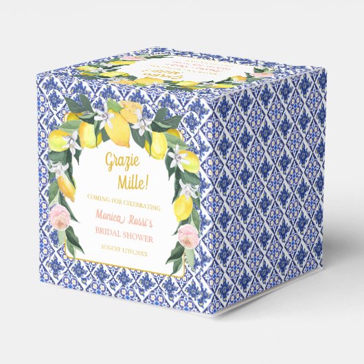 Ballotins Carreaux bleus de citron italiens Merci mille Mari (Arrière)