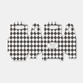 Ballotins Carreaux de diamant noir et blanc (Déplié)