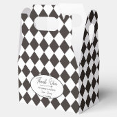 Ballotins Carreaux de diamant noir et blanc (Ouvert)