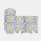 Ballotins Carreaux espagnols - Azulejo Bleu, Jaune et Blanc (Déplié)