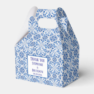 Ballotins Carreaux portugais Mariage méditerranéen bleu