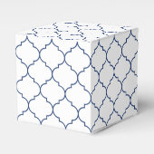 Ballotins Carrelage blanc et bleu méditerranéen Mariage (Verso)