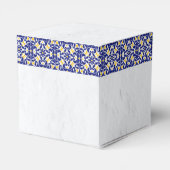 Ballotins Carrelage bleu blanc jaune méditerranéen Mariage c (Arrière)