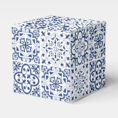 Ballotins Carrelage bleu méditerranéen Mariage (Verso)