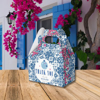 Carrelage bleu Santorini Baby shower grec/espagnol