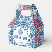 Ballotins Carrelage bleu Santorini Baby shower grec/espagnol (Verso)
