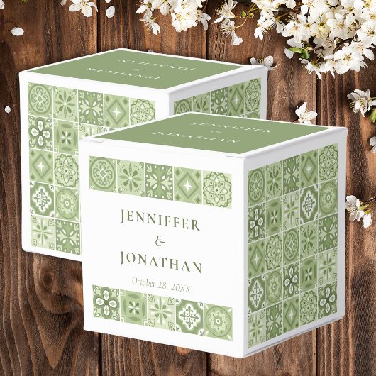 Ballotins Carrelage espagnol vert Ballotin