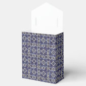 Ballotins Carrelage italien rustique Azulejo bleu blanc géom (Ouvert)