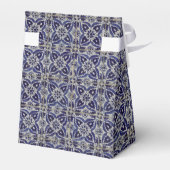 Ballotins Carrelage italien rustique Azulejo bleu blanc géom (Arrière)