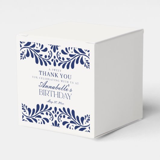 Ballotins Carrelage Talavera bleu Espagne Fiesta Anniversair (Verso)