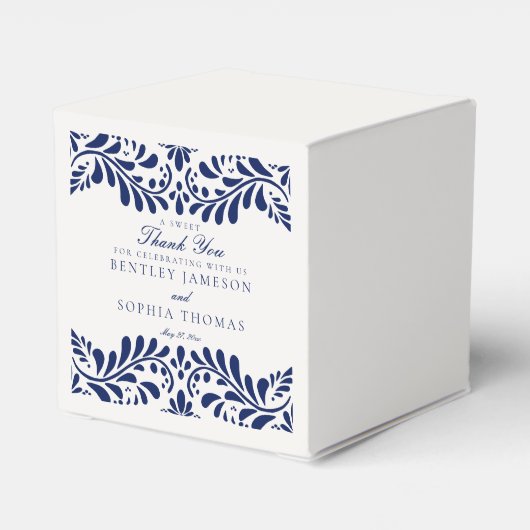 Ballotins Carrelage Talavera bleu Espagne Mariage Fiesta (Arrière)