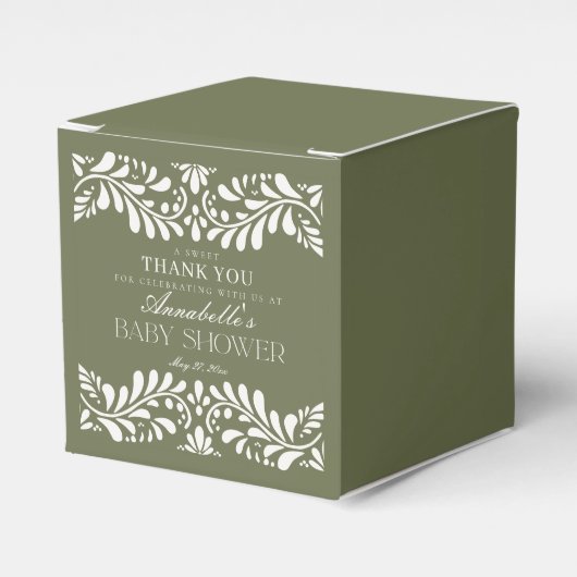 Ballotins Carrelage Talavera Vert Baby shower Fiesta espagno (Verso)