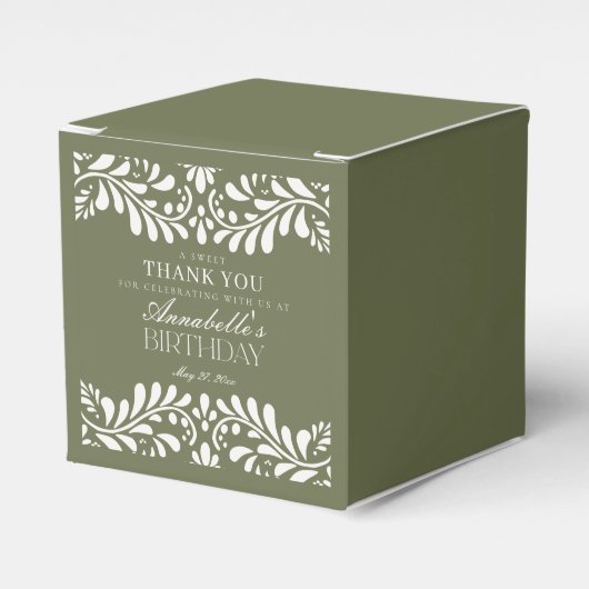 Ballotins Carrelage Talavera Vert Style espagnol Fiesta Anni (Verso)