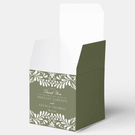 Ballotins Carrelage Talavera Vert Style Mariage Fiesta (Ouvert)