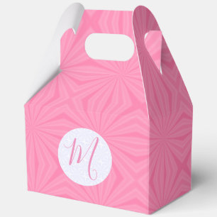 Ballotins Carrés ondulés rose clair personnalisés en forme d