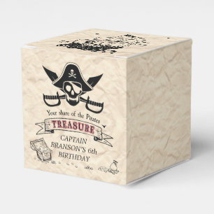 Ballotins Carte au trésor pirate vintage Merci
