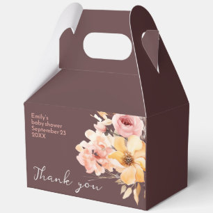 Ballotins Carte baby shower fille rose pâle