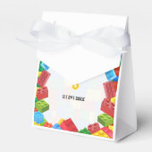 Ballotins Carte d'invitation d'anniversaire Blocs de constru (Verso)