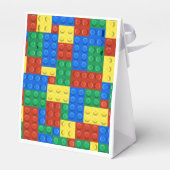 Ballotins Carte d'invitation d'anniversaire Blocs de constru (Arrière)