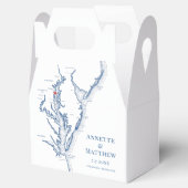 Ballotins Carte du Maryland d'Annapolis Mariage élégant (Ouvert)