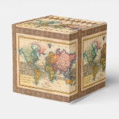 Ballotins Carte du monde 1700s Antique Continents (Arrière)