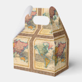 Ballotins Carte du monde 1700s Antique Continents (Arrière)