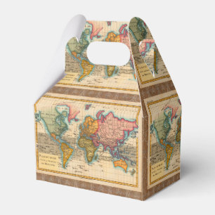 Ballotins Carte du Monde 1780 Bonne Antique Planisphère
