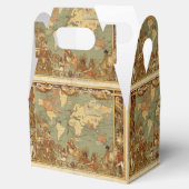 Ballotins Carte du monde Antique 1886 Illustré (Ouvert)