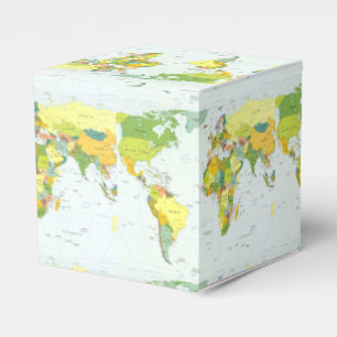Ballotins Carte du monde Atlas Poster Politique : Décoration