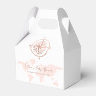 Ballotins Carte du monde Neutre Voyage Baby shower d'aventur