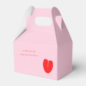 Ballotins Carte Jour des Valentines Rouge Rose (Arrière)