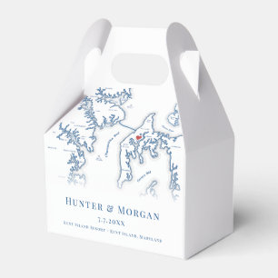 Ballotins Carte Mariage de Kent Island Maryland Élégant