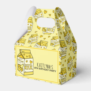 Ballotins Carton de lait de banane mignonne