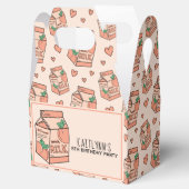 Ballotins Carton de lait de pêche mignonne (Ouvert)