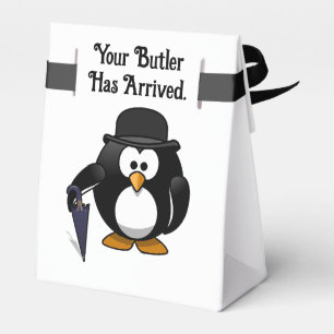 Ballotins Cartoon de pingouin à boutons doux et classe avec