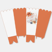 Ballotins Cascade orange et bleu mariage floral (Déplié)