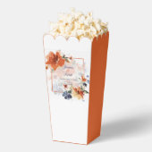 Ballotins Cascade orange et bleu mariage floral (Sauté)