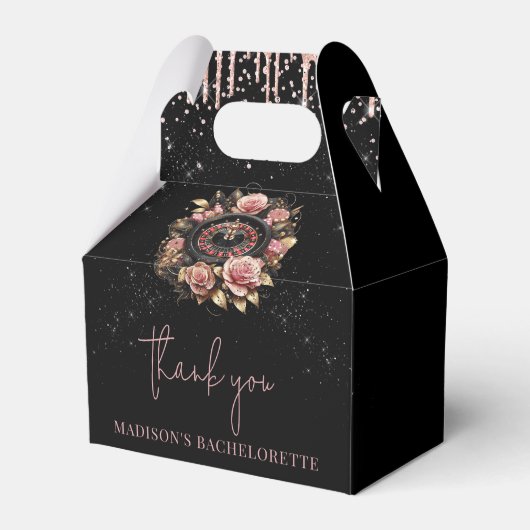 Ballotins Casino Bachelorette Luxe Black Pink Gold (Verso)