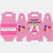 Ballotins Casquette de la fête Pois rose vert (Déplié)