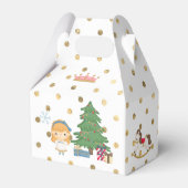 Ballotins Casse-noix sur point Polka blanc et or (Arrière)