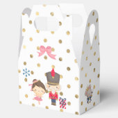 Ballotins Casse-noix sur point Polka blanc et or (Ouvert)