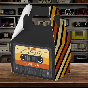 Ballotins Cassette Bande rose Retro Anniversaire