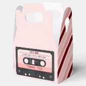 Ballotins Cassette Bande rose Retro Anniversaire (Ouvert)