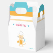 Ballotins Cat Chef Personalized Kids Favor Box (Ouvert)
