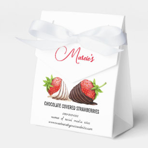 Ballotins Catering de fraises enrobées de chocolat