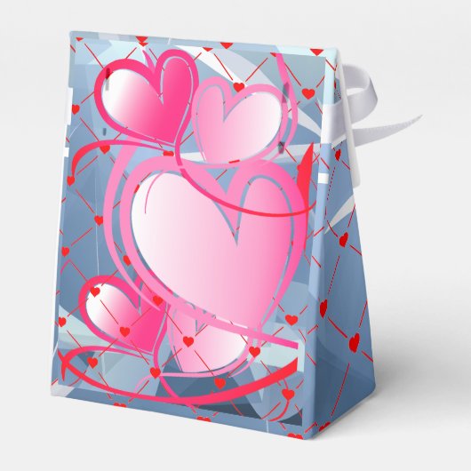 Ballotins Célébration du mariage aux cœurs abstraits (Arrière)