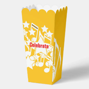 Ballotins Célébrez Popcorn Décoratif Jaune
